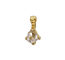 Pendentif serre d'aigle victorien en or 18k et diamant