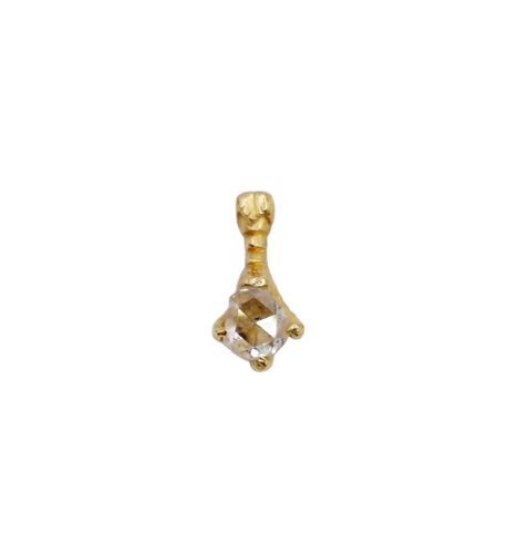 Pendentif serre d'aigle victorien en or 18k et diamant