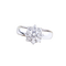 Bague cluster en or blanc 18K et diamants