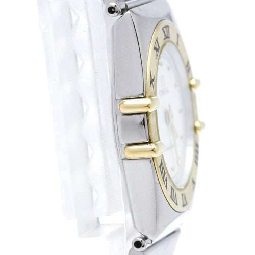 Montre Omega Constellation - Montre quartz en acier et or jaune 58 Facettes qlloyvd8xt
