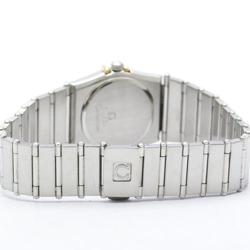 Montre Omega Constellation - Montre quartz en acier et or jaune 58 Facettes qlloyvd8xt