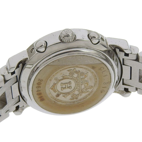 Montre Hermès Clipper - Montre chronographe quartz en acier inoxydable 58 Facettes vr9wztdeks