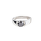 Bague en or blanc 18K avec diamant noir 1,68 ct
