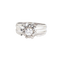 Bague homme en or blanc 18K et diamant 0,60 ct