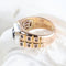 Bague 54 Zancan - Bague en or rose et blanc avec diamants noirs 58 Facettes D-66595