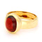 Bague 56 Bague solitaire vintage en or 18k et grenat cabochon 58 Facettes 619505280F594AEFA3BF6829C08E113A