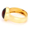 Bague 56 Bague solitaire vintage en or 18k et grenat cabochon 58 Facettes 619505280F594AEFA3BF6829C08E113A