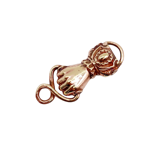 Pendentif lien antique main en or 18k