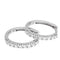 Boucles d'oreilles Créoles en or blanc et diamants 58 Facettes 35465