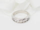 Bague 52.5 Demi-alliance - Bague en or blanc et diamants 58 Facettes 33105