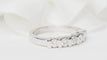 Bague 53.5 Demi-alliance en or blanc et diamants 0,60 ct 58 Facettes 31384