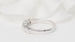 Bague 53.5 Demi-alliance en or blanc et diamants 0,60 ct 58 Facettes 31384