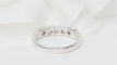 Bague 53.5 Demi-alliance en or blanc et diamants 0,60 ct 58 Facettes 31384