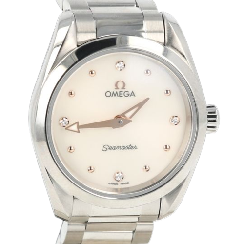 Omega Seamaster Aqua Terra - Montre en acier et diamants