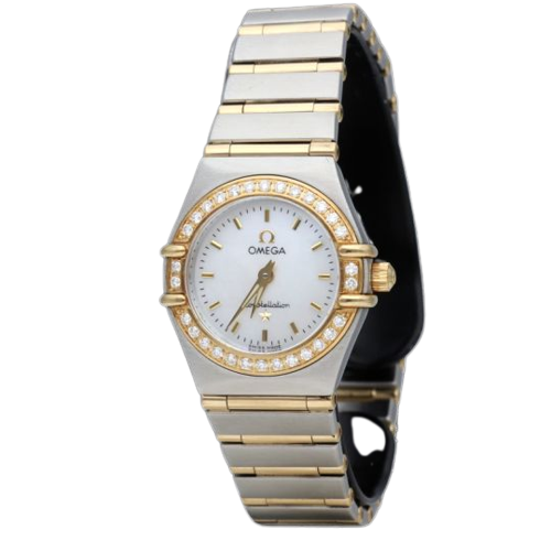 Omega Constellation Mini - Montre en or jaune 18K et acier