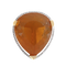 Broche en or jaune, opale de feu et diamants