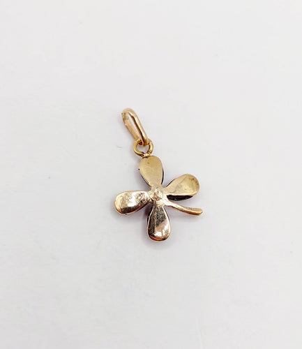 Pendentif Pendentif trèfle antique en or 18k, grenats et perle 58 Facettes A07318