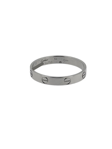 Bague 64 Cartier Love - Bague petit modèle en or blanc 58 Facettes A2102