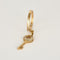 Bague 49.5 Bague motif clé en or rose et diamants baguette 58 Facettes Bgclé