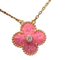 Van Cleef & Arpels - Collier Holiday 2021 en or rose, rhodonite et diamant