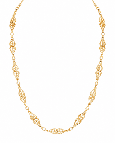 Collier Collier maille filigrane en or jaune 58 Facettes 33512