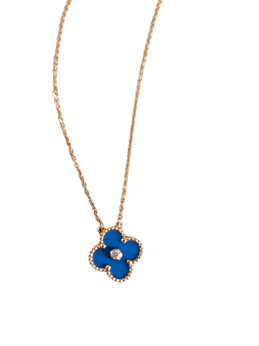 Van Cleef & Arpels Alhambra - Collier en porcelaine et diamant