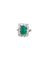 Pompadour - Bague en or blanc, émeraude et diamants