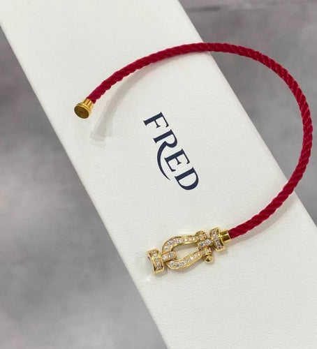 Bracelet Fred Force 10 - Bracelet en or rose et diamants 58 Facettes jnci82