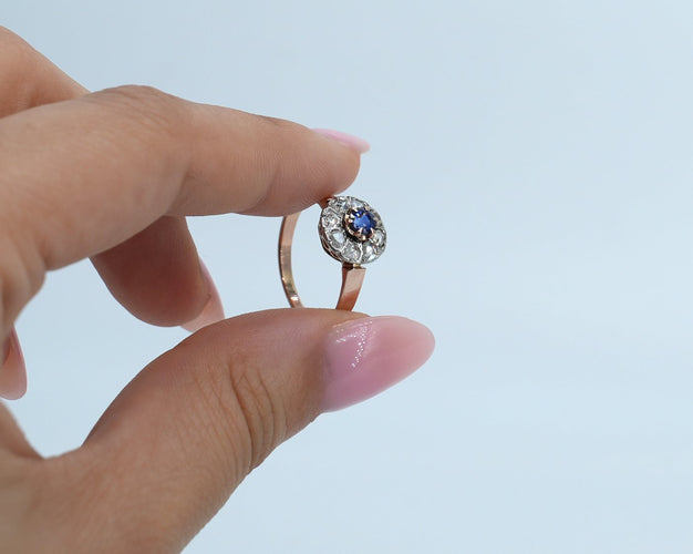 - bague en Or rose saphir et diamants-.jpg