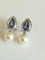 Boucles d'oreilles Demi-parure - Collier et boucles d’oreilles en or blanc et platine, perles, tanzanites, diamants 58 Facettes PAR  002