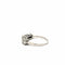 Bague 54 Infinity Sparkle - Bague demi-alliance en or blanc et diamants 58 Facettes 50473