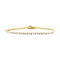Bracelet Bracelet ligne en or rose et diamants 58 Facettes 35764
