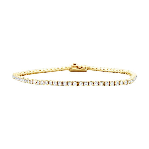 Bracelet Bracelet ligne en or rose et diamants 58 Facettes 35764