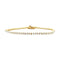 Bracelet Bracelet ligne en or rose et diamants 58 Facettes 35764