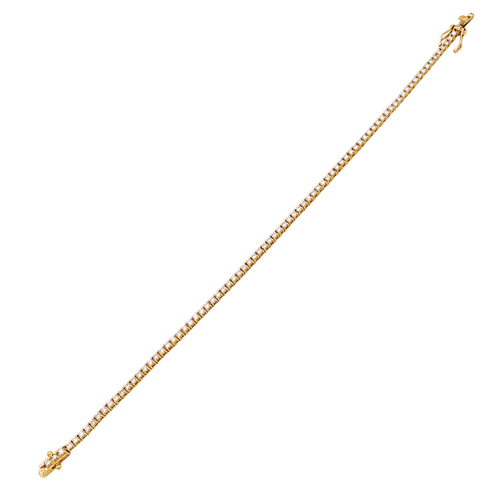 Bracelet Bracelet ligne en or rose et diamants 58 Facettes 35764