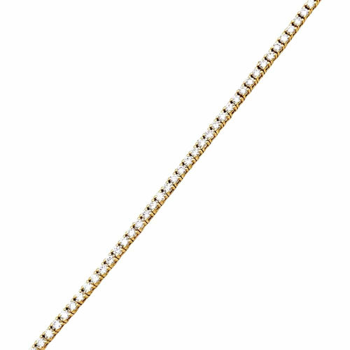 Bracelet Bracelet ligne en or rose et diamants 58 Facettes 35764
