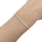 Bracelet Bracelet ligne en or rose et diamants 58 Facettes 35764