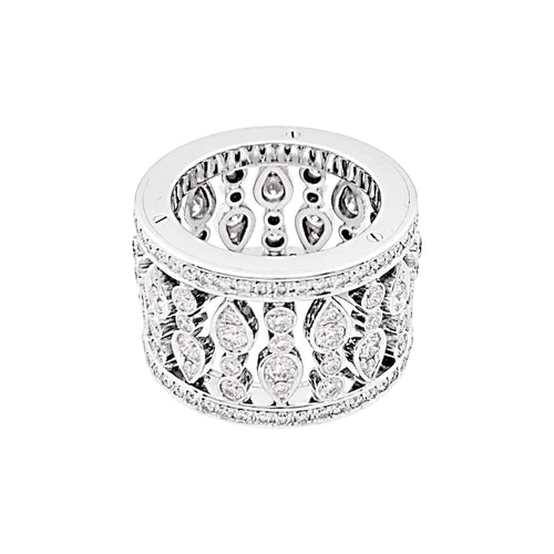 Bague 53 Chopard Haute Joaillerie - Bague en or blanc et diamants 58 Facettes 35668