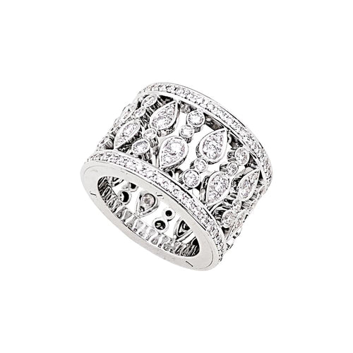 Bague 53 Chopard Haute Joaillerie - Bague en or blanc et diamants 58 Facettes 35668