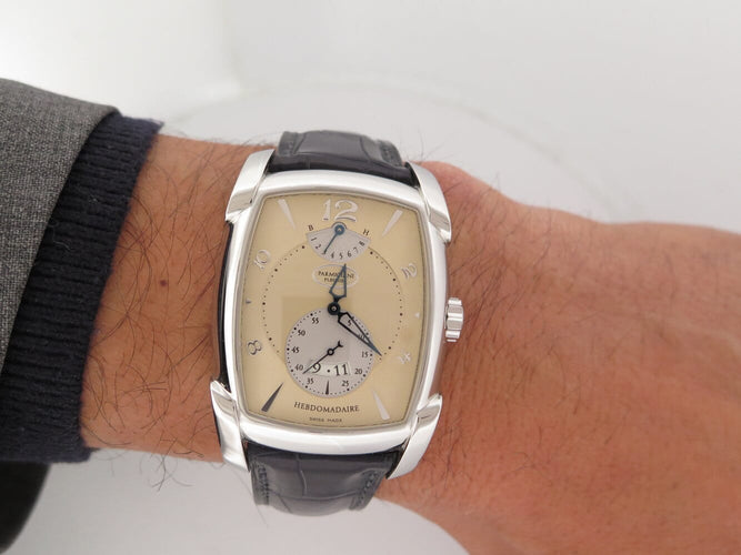 Montre Parmigiani Fleurier Kalpa XL Hebdomadaire - Montre en acier palladié 58 Facettes 275449