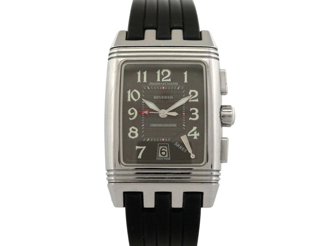 Montre Jaeger-LeCoultre Reverso Gran Sport - Montre chronographe rétrograde en acier 58 Facettes 275447