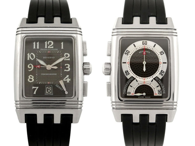 Montre Jaeger-LeCoultre Reverso Gran Sport - Montre chronographe rétrograde en acier 58 Facettes 275447