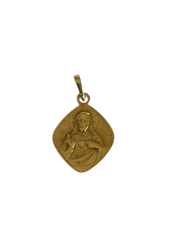 Médaille du scapulaire en or jaune