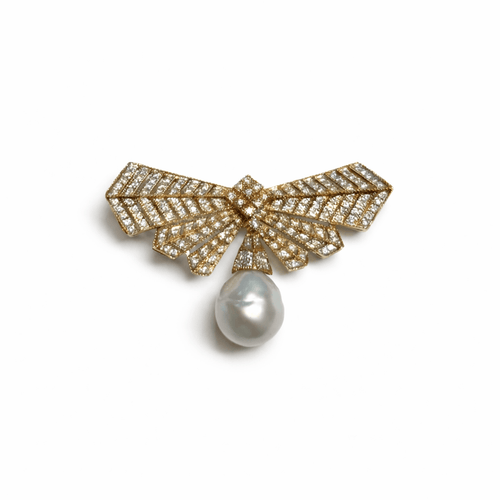 Broche Cléopâtre - Broche en or jaune 18K et diamants 58 Facettes REF2576-344