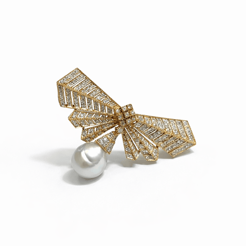 Broche Cléopâtre - Broche en or jaune 18K et diamants 58 Facettes REF2576-344
