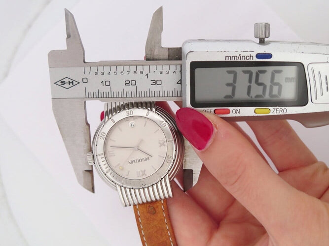 Montre Boucheron Reflet Solice - Montre 37 mm en acier palladié et diamants 58 Facettes 275501