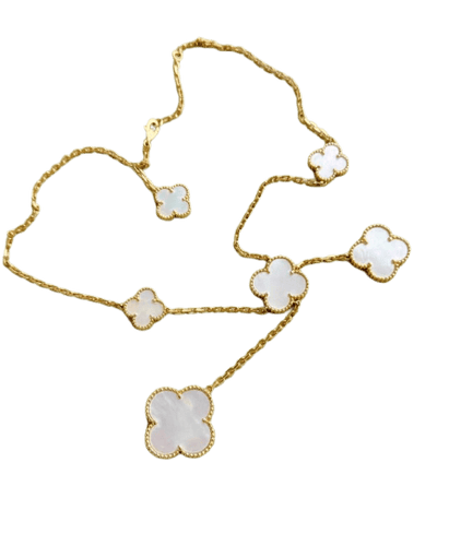 Van Cleef & Arpels Magic Alhambra - Collier 6 motifs en or jaune et nacre