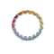 Bague 52 Rainbows - Alliance en platine, saphirs multicolores et diamants 58 Facettes Ar