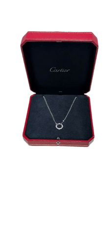 Pendentif Cartier Love - Pendentif en or gris et diamants 58 Facettes jnci101