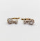 Boucles d'oreilles Dormeuses anciennes en or 18k, platine et diamants 58 Facettes A07232